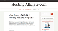 Desktop Screenshot of hostingaffiliate.com